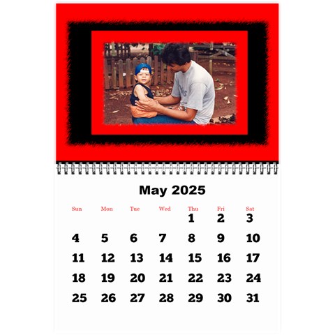 All Framed 2025 Large Numbers Calendar 8 5x6 By Deborah May 2025