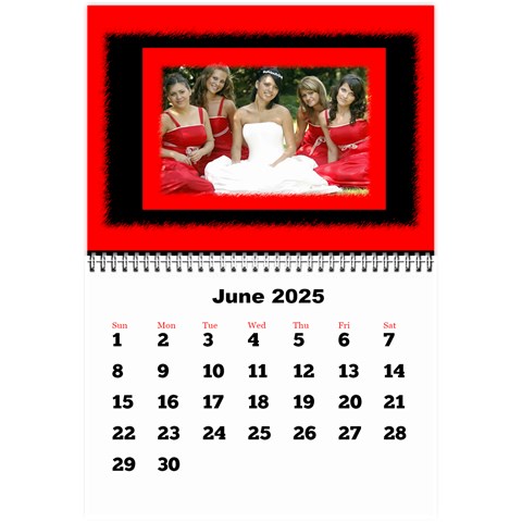 All Framed 2025 Large Numbers Calendar 8 5x6 By Deborah Jun 2025