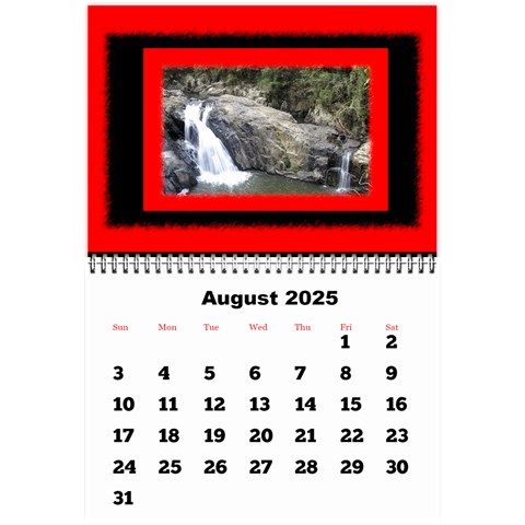 All Framed 2025 Large Numbers Calendar 8 5x6 By Deborah Aug 2025