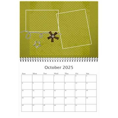 Mini Calendar For Guys By Jennyl Oct 2025