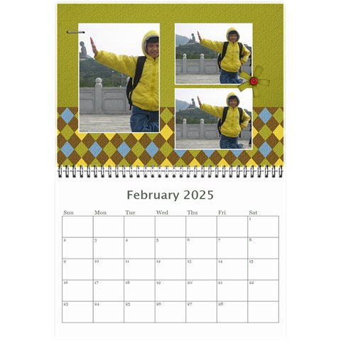 Mini Calendar For Guys By Jennyl Feb 2025