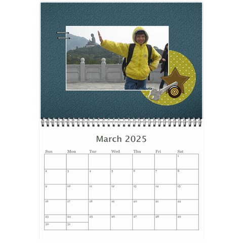 Mini Calendar For Guys By Jennyl Mar 2025