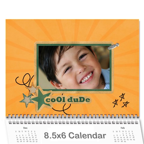 Mini Calendar 2025: Cool Dude By Jennyl Cover