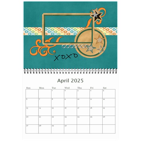 Mini Calendar 2025: Cool Dude By Jennyl Apr 2025