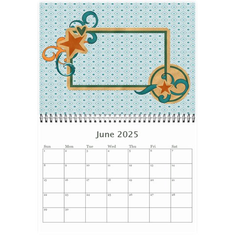 Mini Calendar 2025: Cool Dude By Jennyl Jun 2025