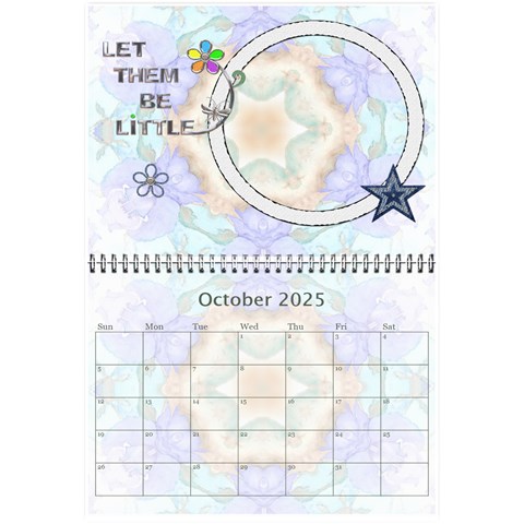 Kids 8 5x6 Mini Wall Calendar By Lil Oct 2025