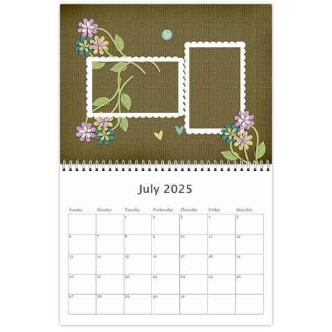 Mini Wall Calendar: Precious Family By Jennyl Jul 2025