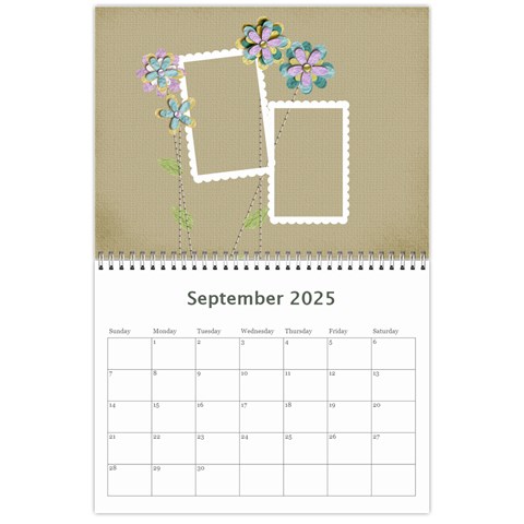 Mini Wall Calendar: Precious Family By Jennyl Sep 2025