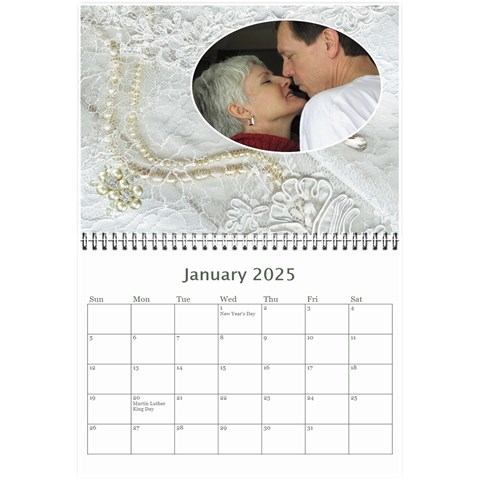 Our Wedding Or Anniversary 2025 (any Year Calendar Mini By Deborah Jan 2025