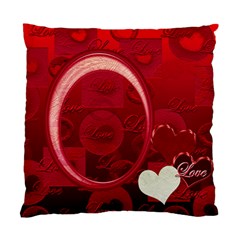 I Heart You Red Double Sided Cushion Case - Standard Cushion Case (Two Sides)