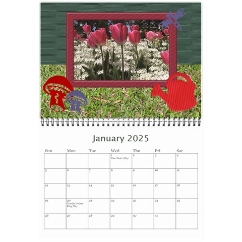 My Garden 2025 (any Year) Calendar 8 5x6 By Deborah Jan 2025