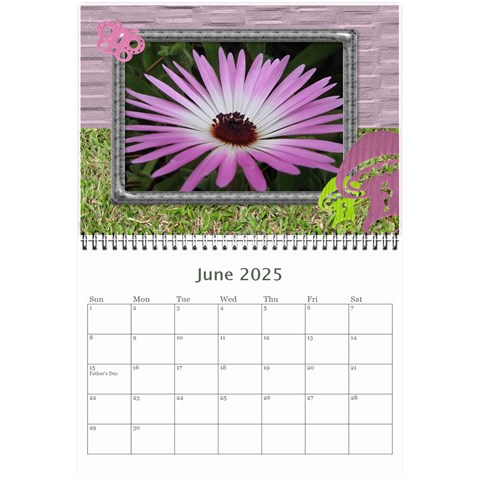 My Garden 2025 (any Year) Calendar 8 5x6 By Deborah Jun 2025