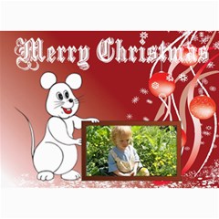 Mouse frame Christmas Card - 5  x 7  Photo Cards