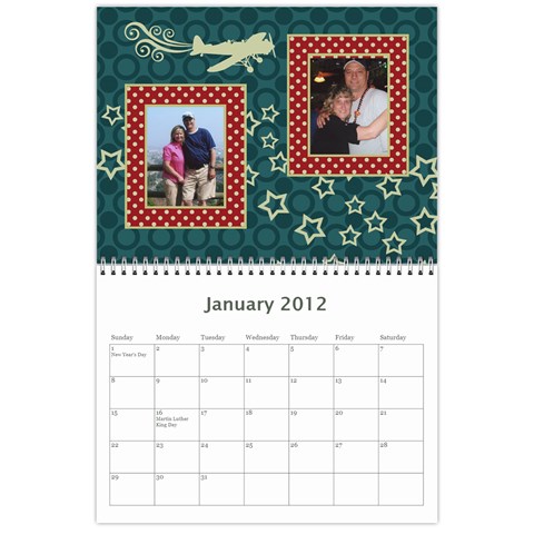 Airplane Calander By Sandra Oldham Jan 2012