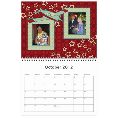 Airplane Calander By Sandra Oldham Oct 2012