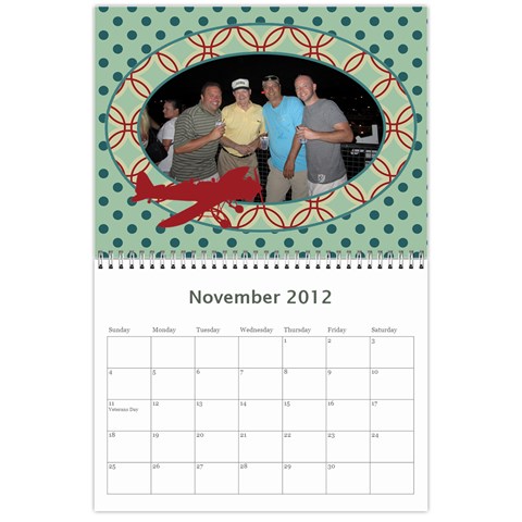 Airplane Calander By Sandra Oldham Nov 2012