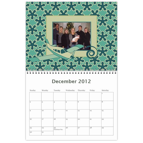 Airplane Calander By Sandra Oldham Dec 2012