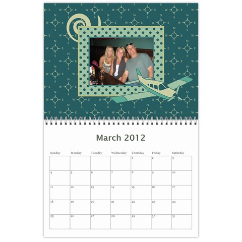 Airplane Calander By Sandra Oldham Mar 2012