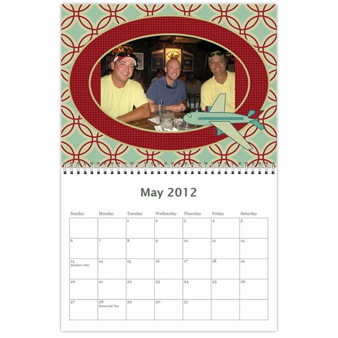 Airplane Calander By Sandra Oldham May 2012