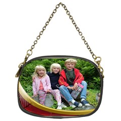 Red And Gold Chain Purse