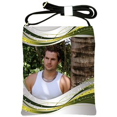 Yellow and silver sling bag - Shoulder Sling Bag