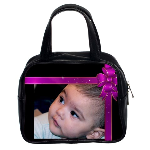 Black And Pink Handbag (2 Sided) By Deborah Front