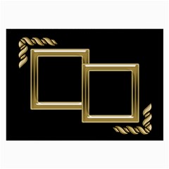 Black And Gold Large Glass Cloth (2 Sided)