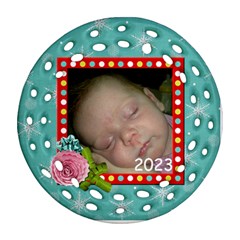 Ornament 2023 snowflakes - Ornament (Round Filigree)