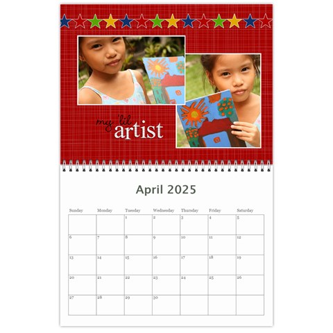 Wall Calendar 11 X 8 5 : Artworks By Jennyl Apr 2025