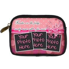 Families are like fudge - Pink - Digital Camera Leather Case