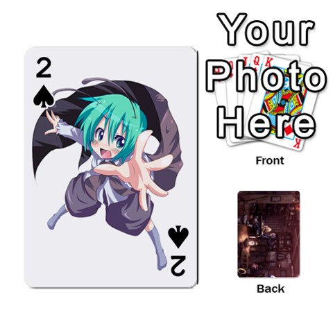 Touhou Playing Card Deck Rinnosuke Back By K Kaze Front - Spade2