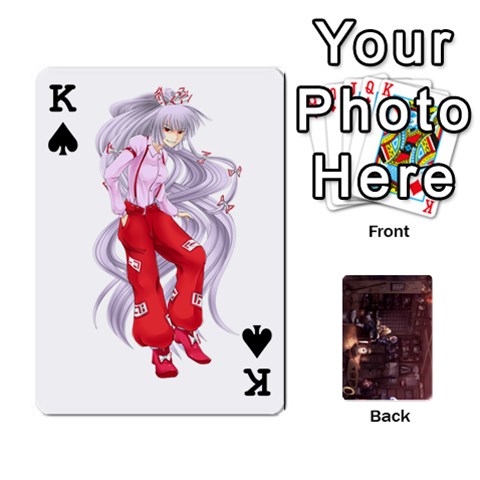 King Touhou Playing Card Deck Rinnosuke Back By K Kaze Front - SpadeK