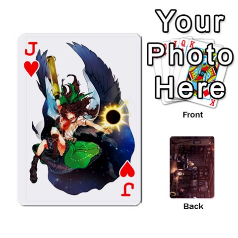 Jack Touhou Playing Card Deck Rinnosuke Back By K Kaze Front - HeartJ