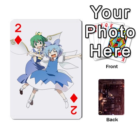 Touhou Playing Card Deck Rinnosuke Back By K Kaze Front - Diamond2