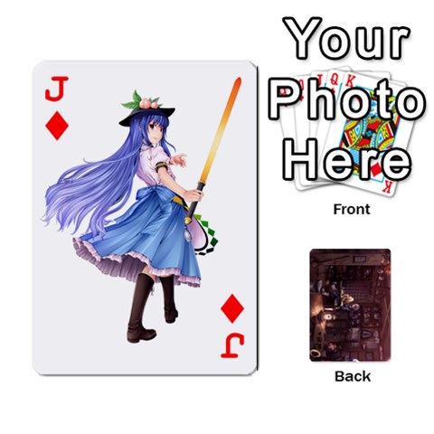 Jack Touhou Playing Card Deck Rinnosuke Back By K Kaze Front - DiamondJ