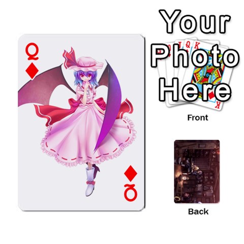 Queen Touhou Playing Card Deck Rinnosuke Back By K Kaze Front - DiamondQ