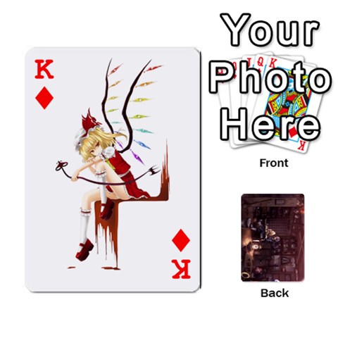 King Touhou Playing Card Deck Rinnosuke Back By K Kaze Front - DiamondK