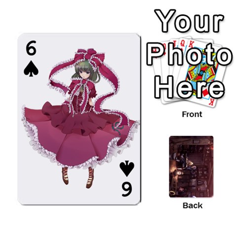 Touhou Playing Card Deck Rinnosuke Back By K Kaze Front - Spade6