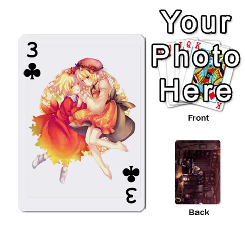 Touhou Playing Card Deck Rinnosuke Back By K Kaze Front - Club3