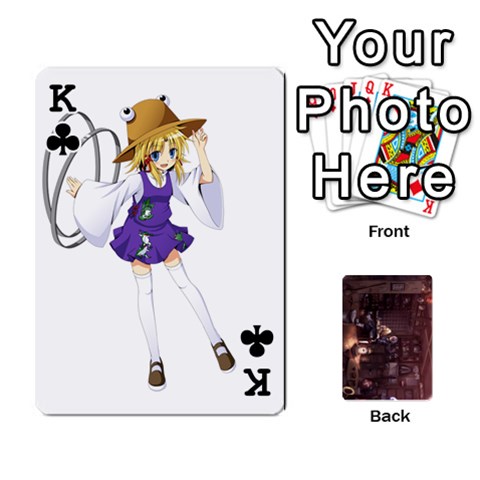 King Touhou Playing Card Deck Rinnosuke Back By K Kaze Front - ClubK