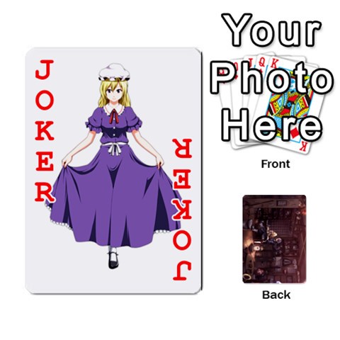 Touhou Playing Card Deck Rinnosuke Back By K Kaze Front - Joker2