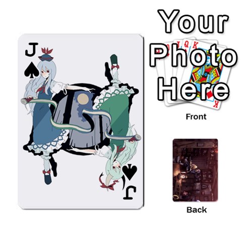 Jack Touhou Playing Card Deck Rinnosuke Back By K Kaze Front - SpadeJ