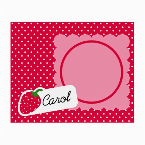 Strawberries Glasses Cloth (small 2 Sides) 01 By Carol Front