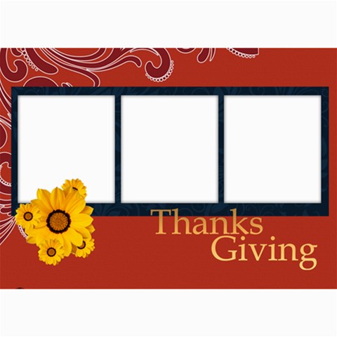 Thanks Giving By Joely 7 x5  Photo Card - 5