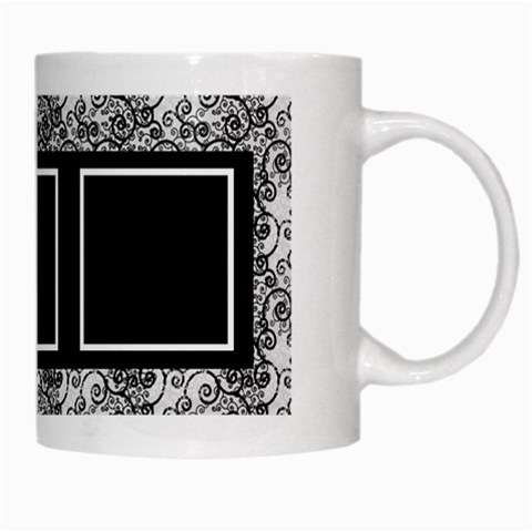 Black And White Mug By Deborah Right