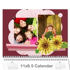 new year - Wall Calendar 11  x 8.5  (12-Months)