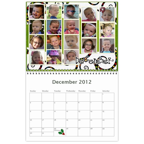 Nan Calendar 4 By Connie Goates Dec 2012