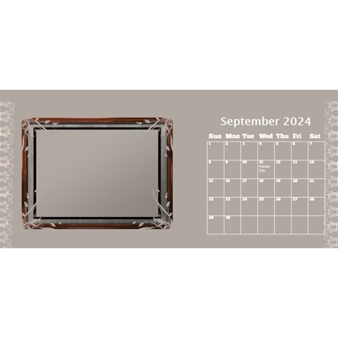 Cream Classic Desktop 2024 11 Inch Calendar By Deborah Sep 2024