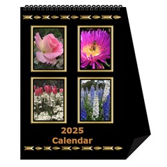 Black And Gold Desktop Calendar (6 Inch)