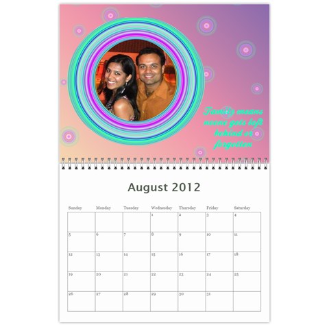 Calender Aug 2012